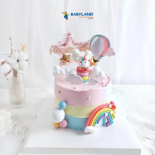 [PRE-ORDER] Yippii Unicorn Star Cake 6 Inch (With Toy)