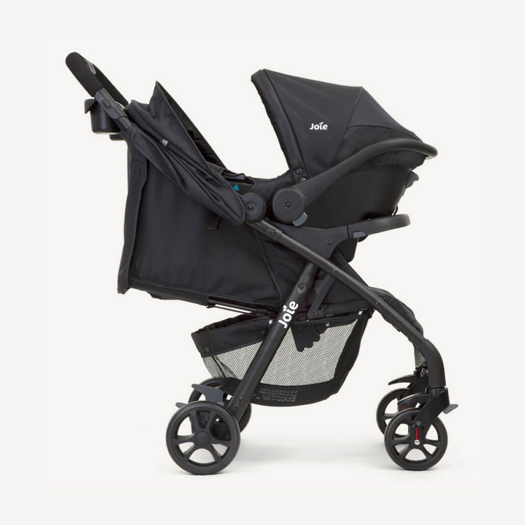 Joie Muze LX Travel System - Coal (Birth to 15kg)