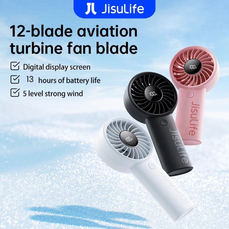 JisuLife Handheld Fan Life4 (3600mAh) | 13H | LED Display | 5 Gears | Desktop | Portable | Strong Wind