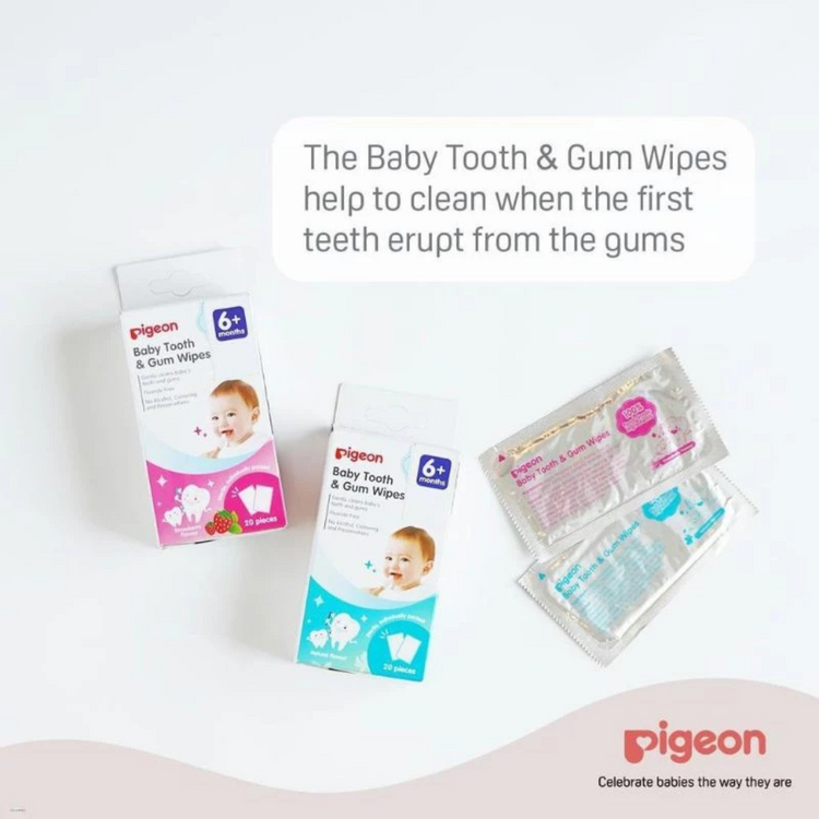 Pigeon Baby Tooth and Gum Wipes 20pcs (6m+)