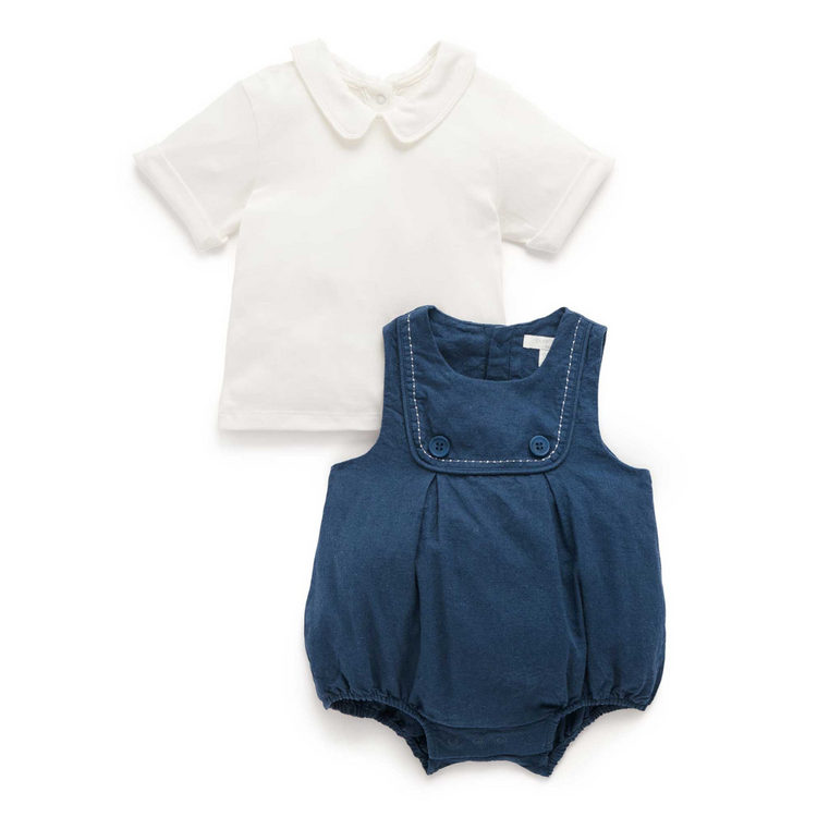 Purebaby Organic Nautical Set - Slate Classic
