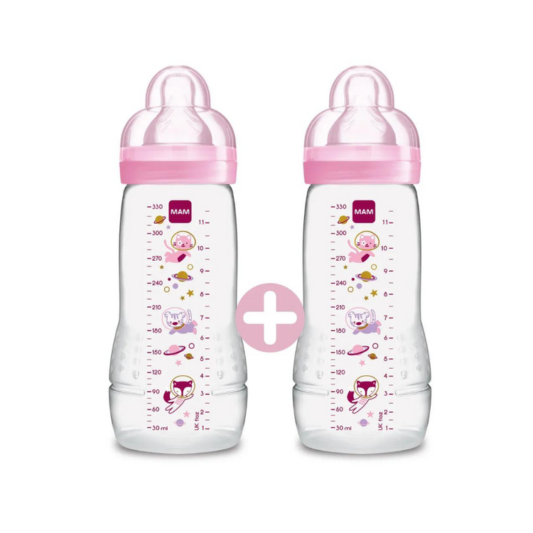 MAM Easy Active Baby Bottle 330ml Twin Pack