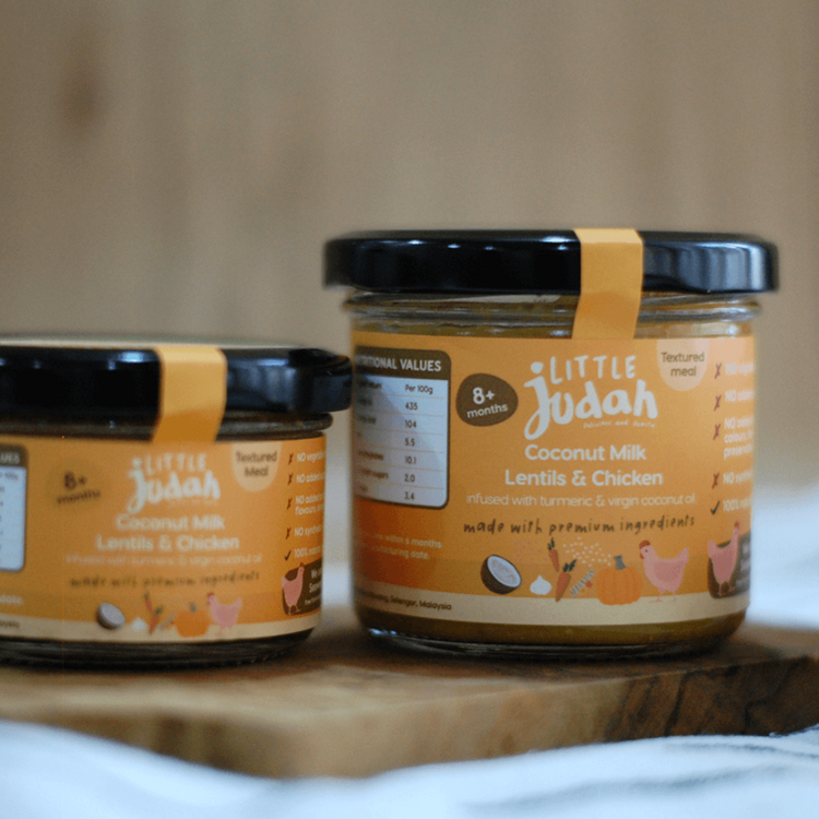 Little Judah Coconut Milk, Lentils & Chicken 130g