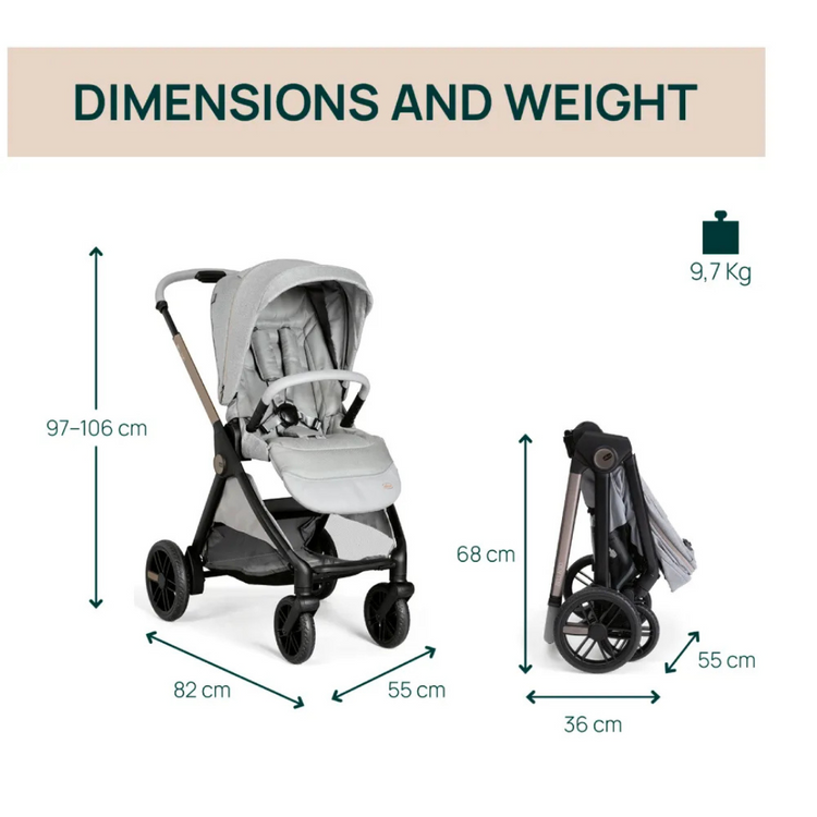 Chicco Bellagio Stroller - Black Satin (Newborn till 22kg) | Two Ways Facing Stroller