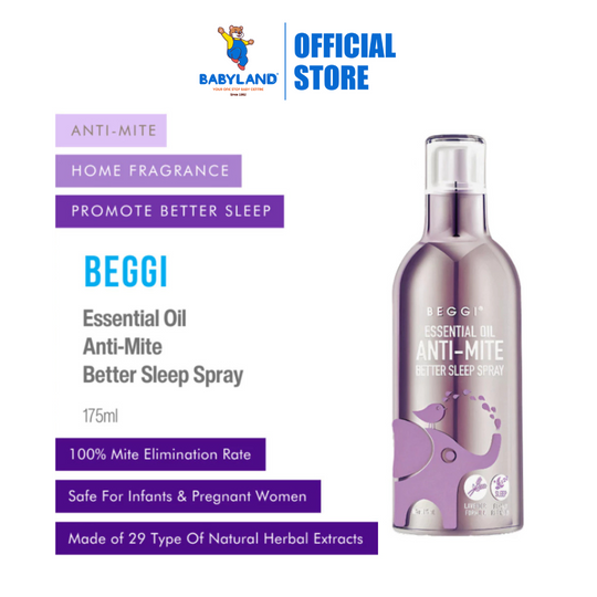 BEGGI Essential Oil Anti-Mite Better Sleep Spray / Anti-Mite Disinfectant Spray Bed Bug Dust Mite Removal Spray (175ml)