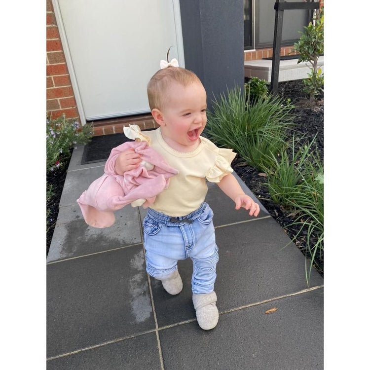 Hatch Australia Ruffled Sleeves Romper