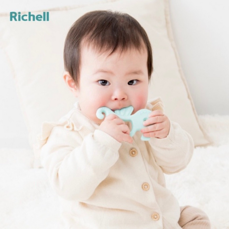 Richell Silicone Teether - 3m+ (Whale/ Clownfish/ Seahorse/ Angelfish)