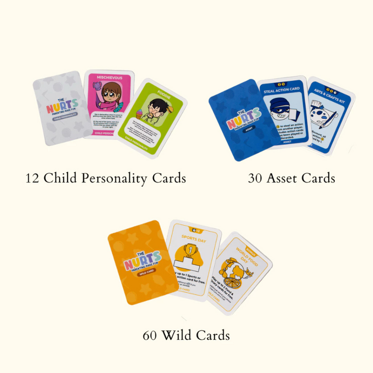 The Nurts Parenting Made Fun Card Game | 14yrs+ | Strategic Fun & Family Friendly Game Night Educational Card Game