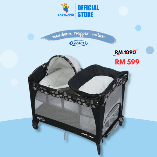 Graco Pack And Play with Newborn Napper and Changer LX - Milan, suitable for Newborn onward