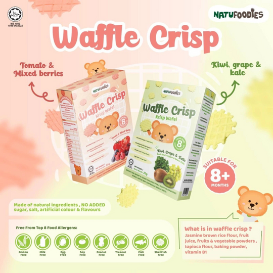 Natufoodies Waffle Crisp 20g (8 months +)