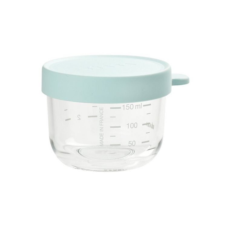 Beaba Conservation Glass Jar1 150ml - Light Blue