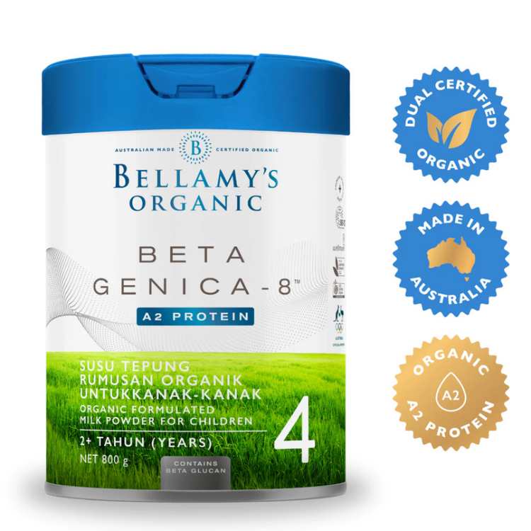 Bellamy's Organic Beta Genica-8 Step 4 Junior Milk Drink 800g (2+ Years)