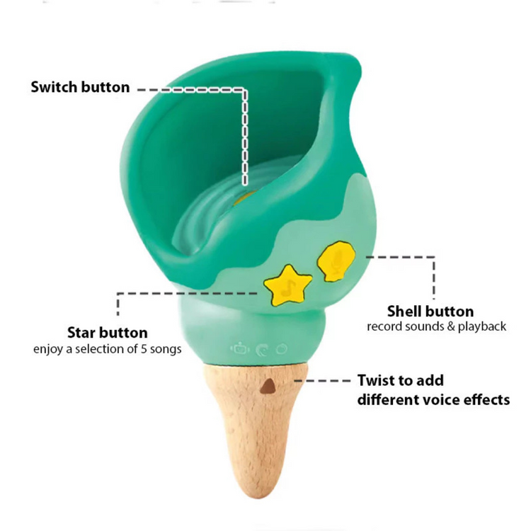 Hape 0637 Magic Music Conch Suitable for Age 1-3 Years