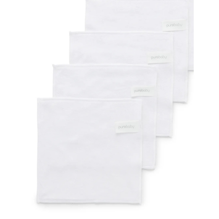 Purebaby Organic Cloth Wipes 10 Pack - White