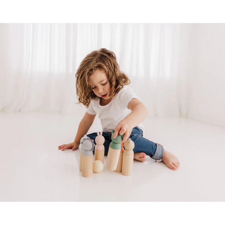 BUBBLE Wooden Animal Bowling Set