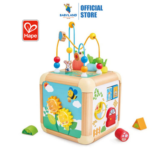 Hape 0527 Green Thumb Activity Cube Suitable for Age 1-3 Years