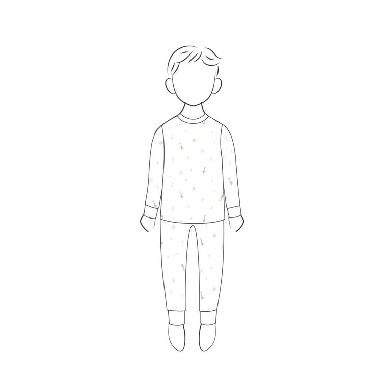 Hamako Tencel Micromodal Kids Long Set - Nest