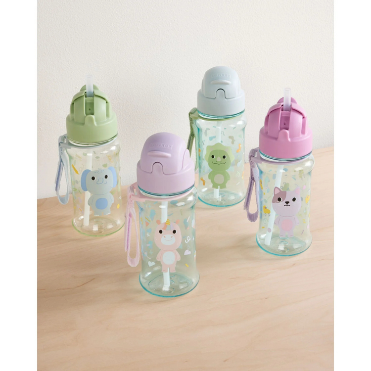Skip Hop Besties Squad Tritan Renew Straw Bottle - Elephant (12+ months)