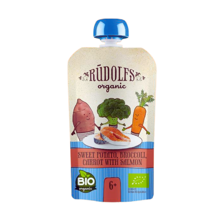 Rudolfs Organic Premium Baby Puree Ready to Eat | Travel Food | Halal Baby Food Pouches