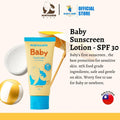 Nootkaherb Baby Sunscreen Face & Body SPF30 50g | Food-Grade sunscreen | 1st in Malaysia