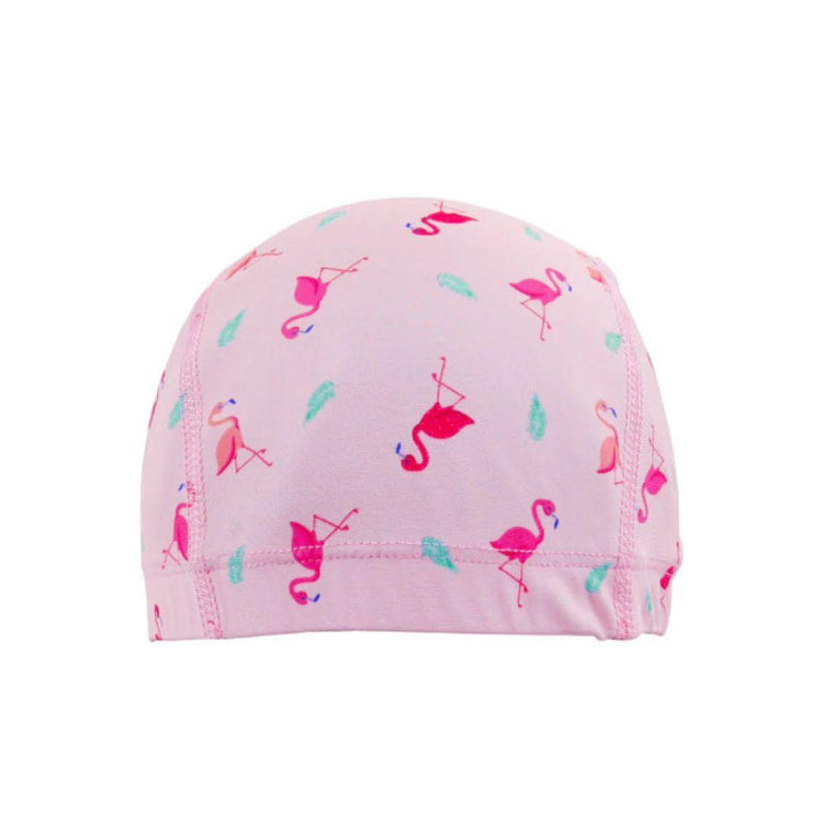 Cheekaaboo Protective Toddler Swim Cap UV Protection Spandex - Pink Flamingo (2-8yrs)