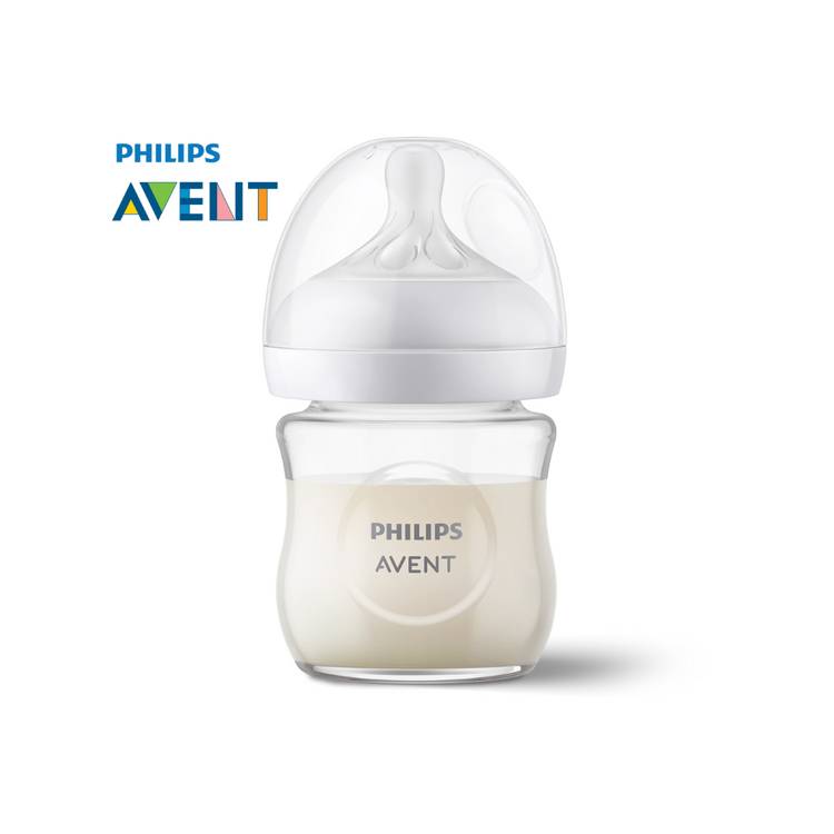 Philips Avent Natural Response Glass Baby Bottle 0m+ 120ml