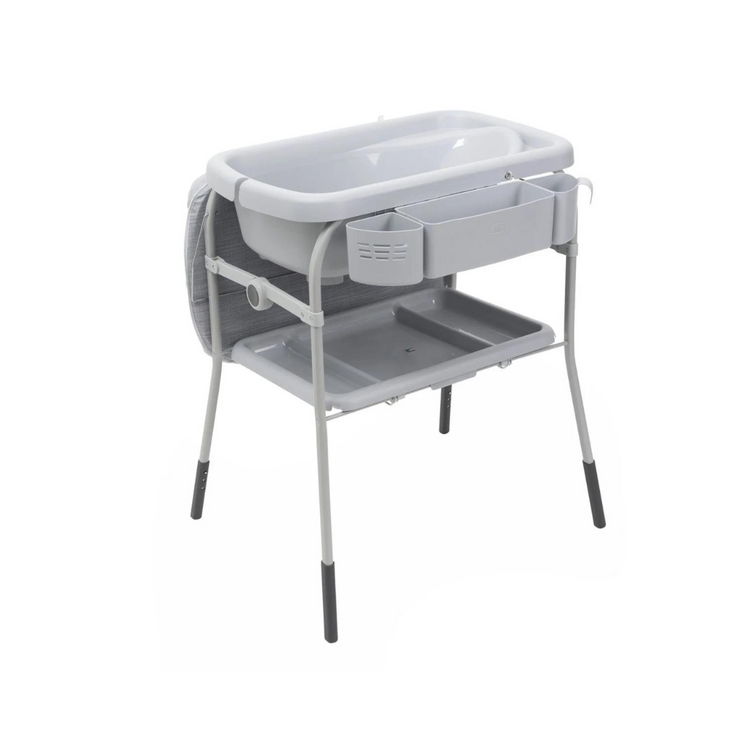 Chicco Cuddle & Bubble Comfort Bath and Changing Table - Grey Melange