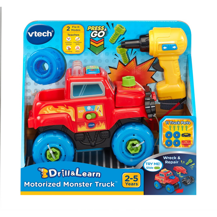 Vtech Drill & Learn Motorized Monster Truck (2-5yrs)