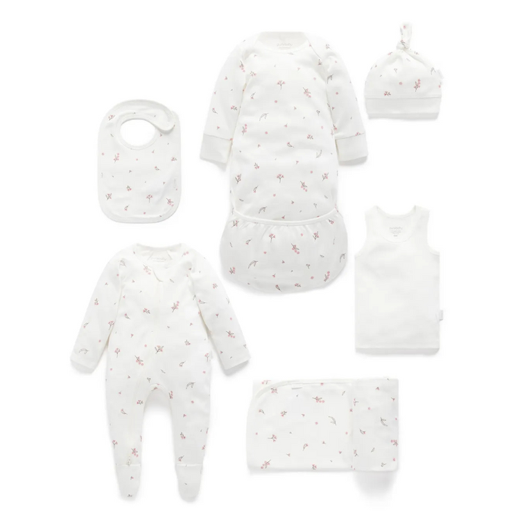 Purebaby Organic Newborn Hospital Pack - Vanilla Blossom