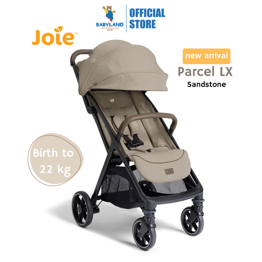 Joie Signature Parcel LX Compact Stroller - Sandstone | Lightweight 3in1