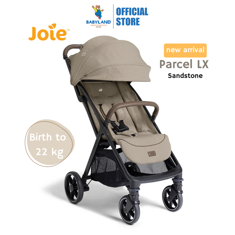 Joie Signature Parcel LX Compact Stroller - Sandstone | Lightweight 3in1