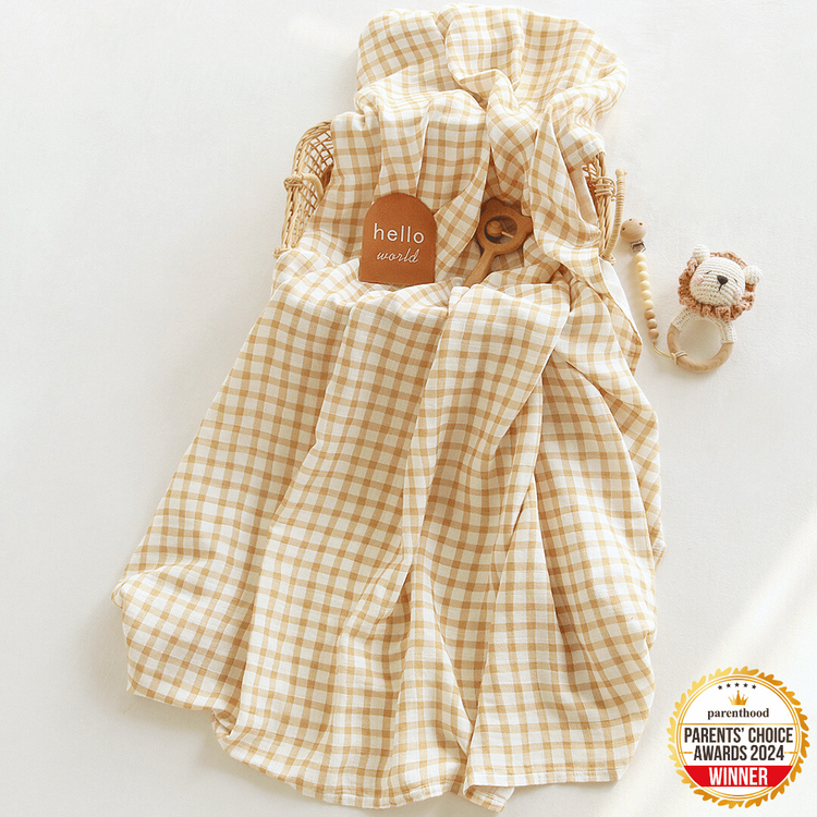 Joey & Mom Luxuriously Soft Bamboo Cotton Swaddle Bundle (3 in 1)