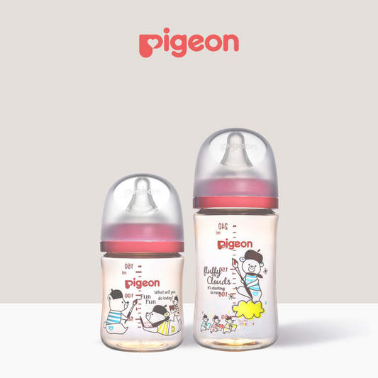 Pigeon SofTouch™ Wide Neck PPSU Nursing Bottle - Bear