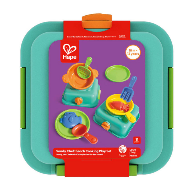 Hape 4106 Sandy Chef Beach Cooking Set Suitable For Age 18+ Months