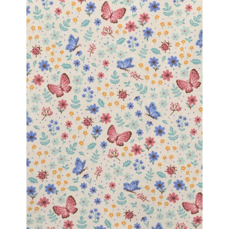 Purebaby Organic Sapphire Butterfly Print Thick Layering Top