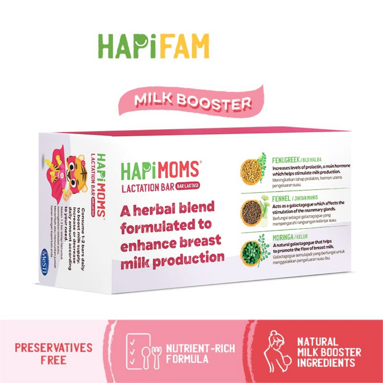 Hapimoms Lactation Bar 150g (5 x 30g)