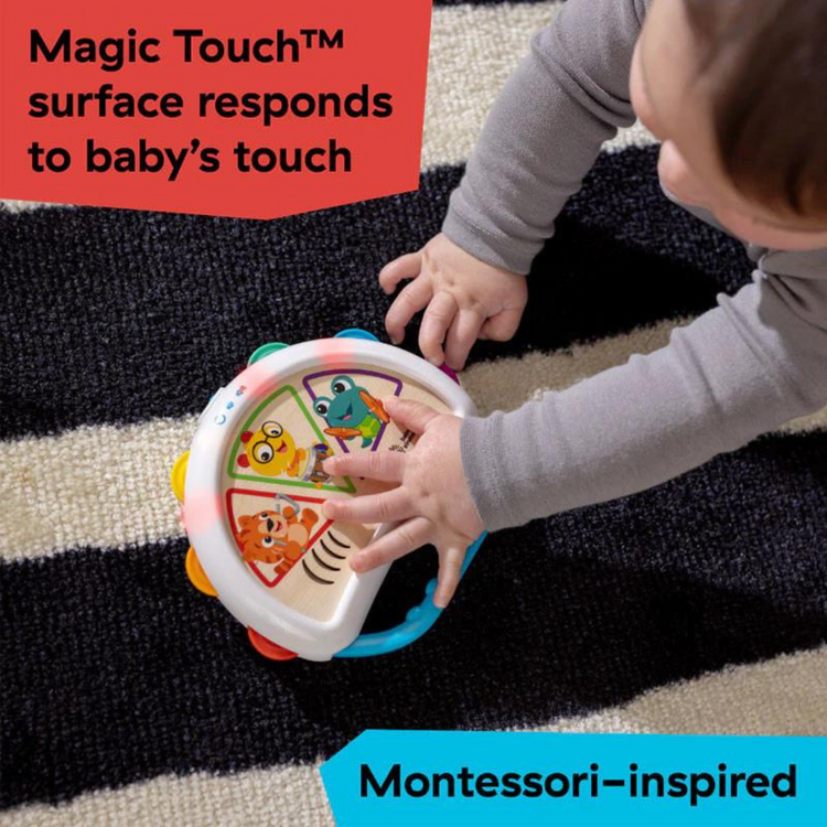 Hape 16845 Baby Einstein Tap & Shake Magic Touch Tambourine (6m+)