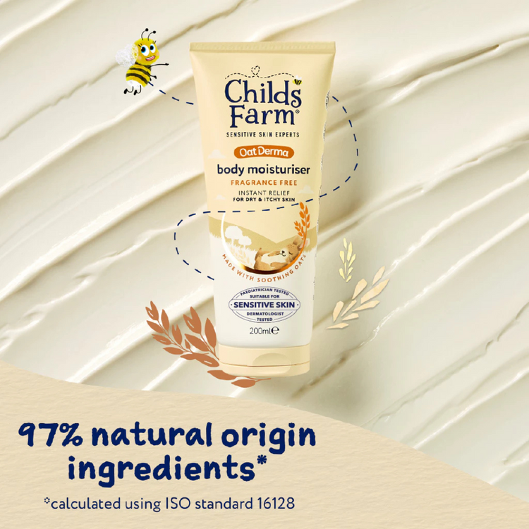 Childs Farm OatDerma Body Moisturiser - Fragrance-Free (200ml)