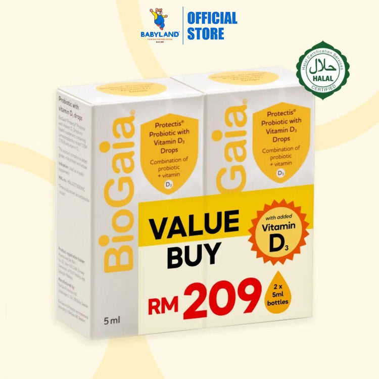 BioGaia Drops With Vitamin D3 Twin Pack