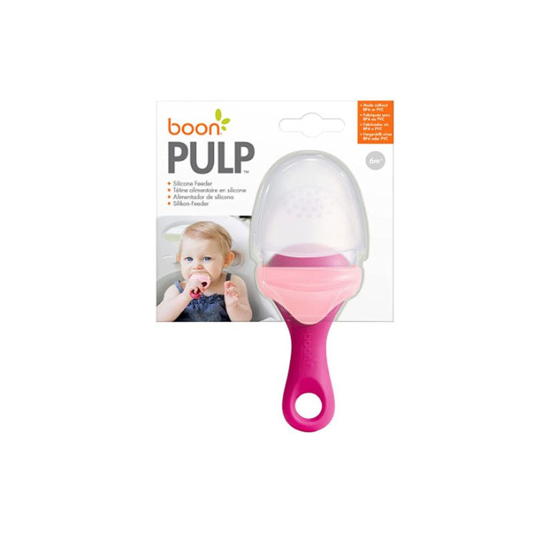 Boon Pulp Silicone Feeder - Pink/Blush