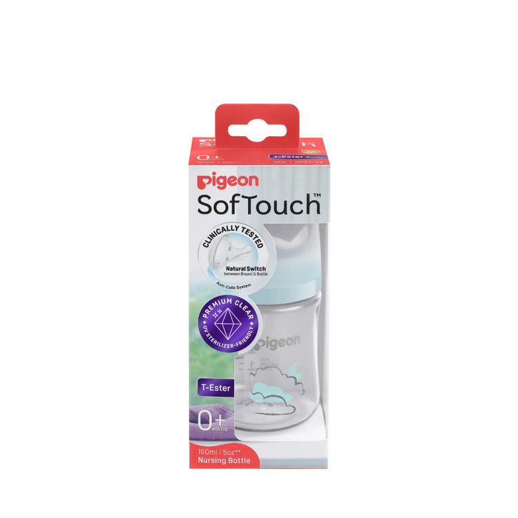 Pigeon SofTouch BPP Nursing Bottle T-Ester 160ml Cloud