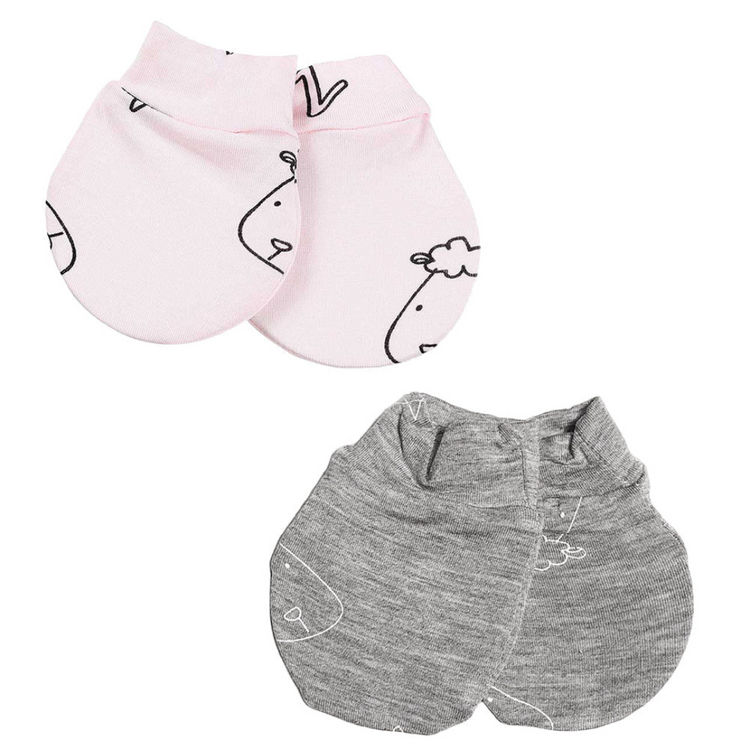 Baa Baa Sheepz Mittens Sweet Dreams Baa Baa + Grey Set - 2 Pairs