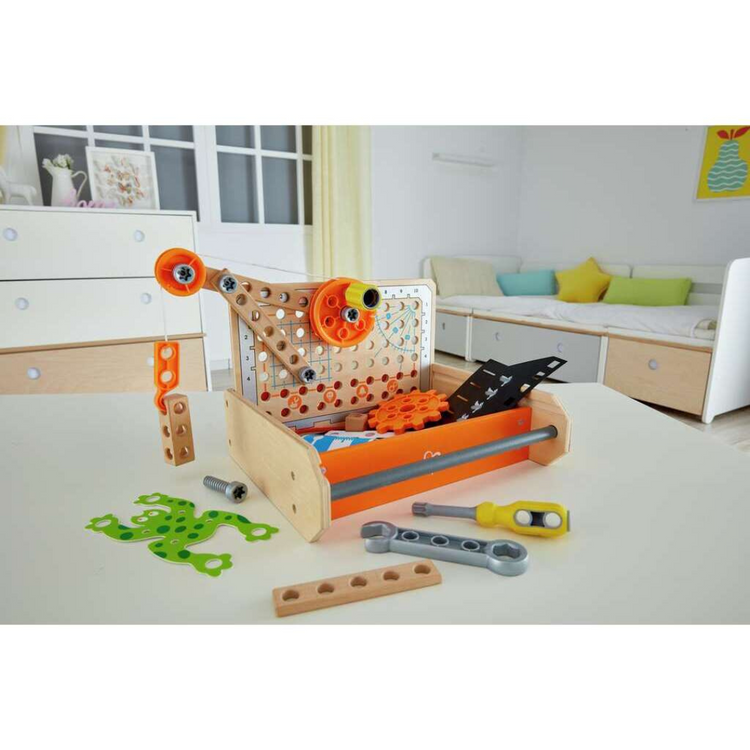 Hape 3029 Science Experiment Toolbox STEM Toy for Kids age 4 years+