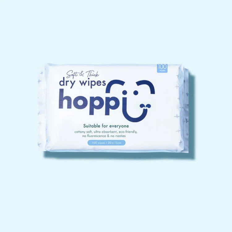 Hoppi Baby Dry Wipes 100'S