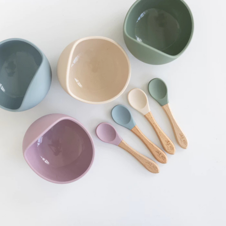 Jae Ko Silicone Bowl & Spoon Set