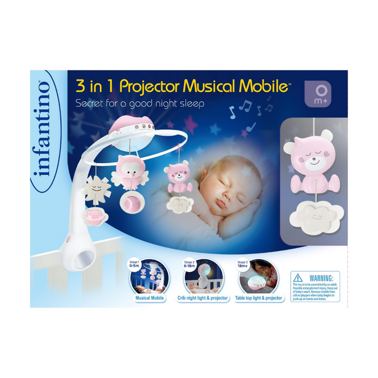 Infantino 3-In-1 Projector Musical Mobile (0m+)