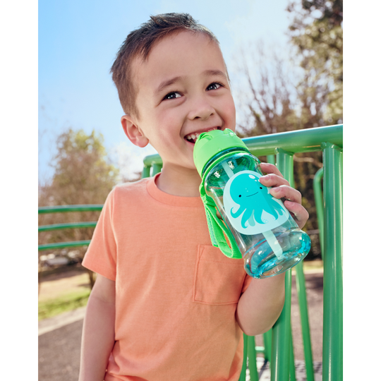 Skip Hop Zoo Tritan Renew Straw Bottle - Octopus (355ml)