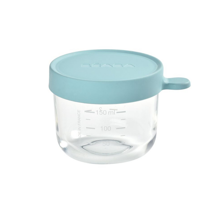 Beaba Conservation Glass Jar1 150ml - Light Blue