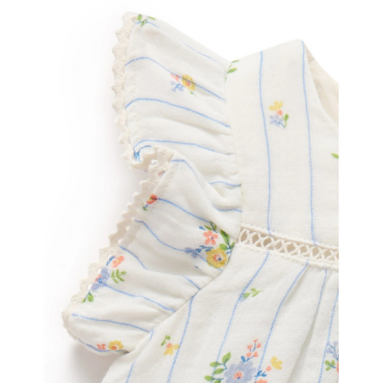 Purebaby Organic Nautical Floral Bloomer Set