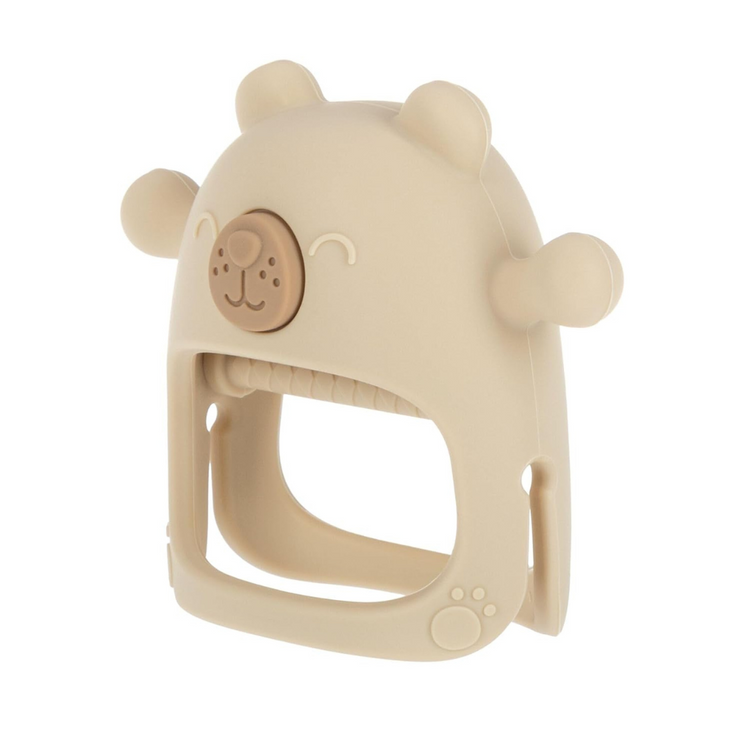 Nuby Silicone Wrist Grip Teething Mitten Bear ( 3+ months )